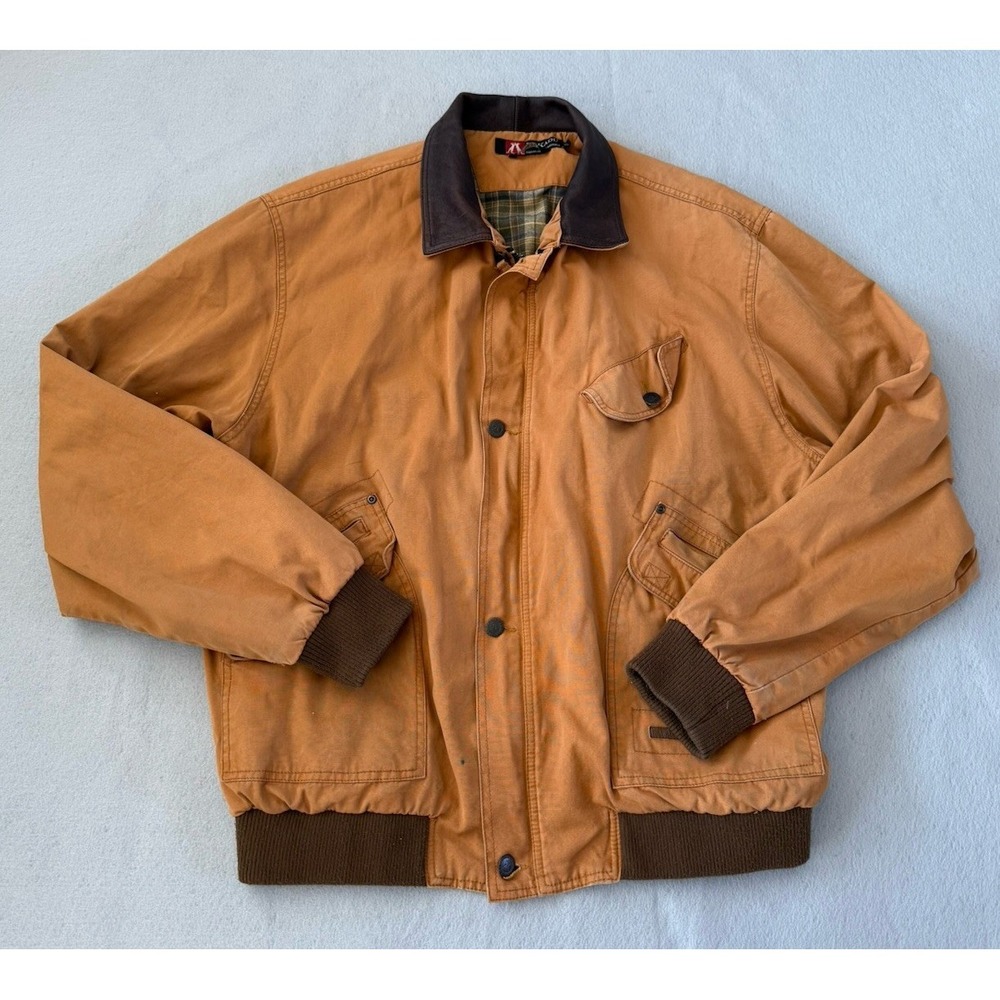 Kakadu Traders Australia Jacket Mens XL Brown 5B21 Bomber Chore Barn Coat